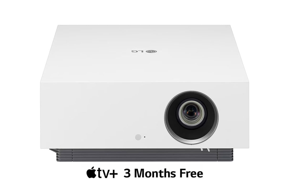 LG CineBeam AU810PW 4K UHD Dual Laser Smart Home Theater Projector, Front view, AU810PW