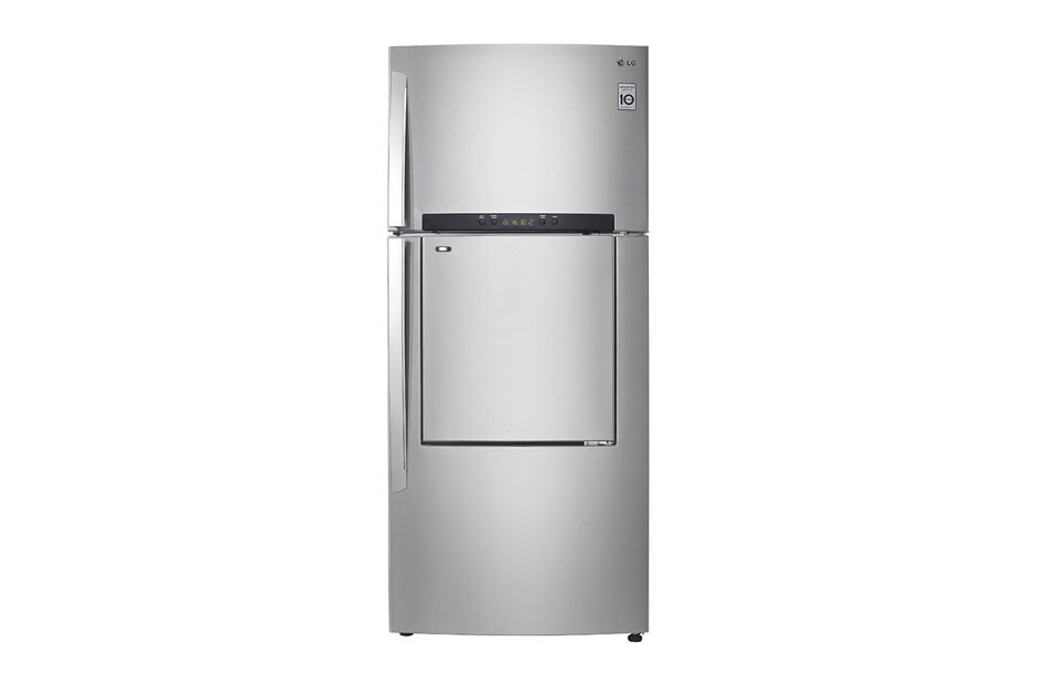LG Door-in-Door Top Freezer Refrigerator that gives you easier access to the items you frequently need without opening the main door, GN-D722HLAL