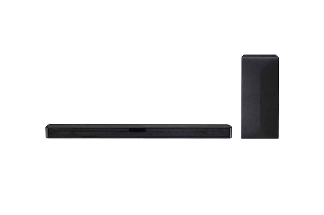 LG SN4 | 2.1ch | 300W | Dolby Digital, LG Sound Bar SN4, front view with sub woofer, SN4, SN4