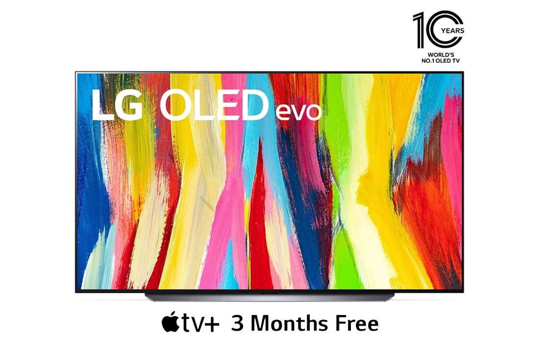 LG OLED evo 83 Inch TV - Gallery Design 4K Cinema, Front view , OLED83C26LA