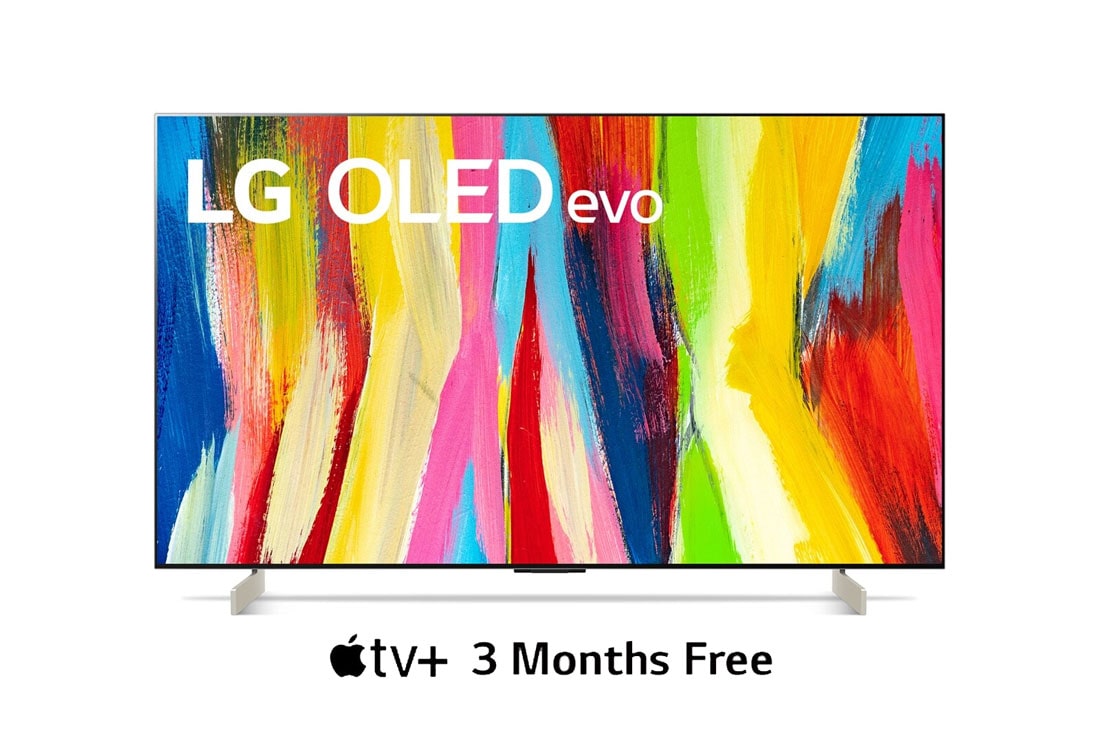 LG 42 Inch TV - OLED evo Smart TV C2 Series 4K, Front view , OLED42C26LB