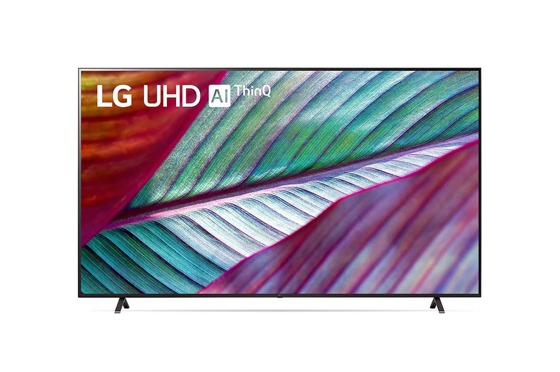 LG 2023 LG 4K UHD Smart TV, 86 inch with Magic remote, HDR, WebOS, A front view of the LG UHD TV, 86UR78006LC