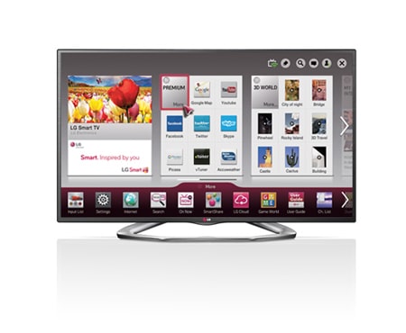 LG 50 inch CINEMA 3D Smart TV LA6210, 50LA6210