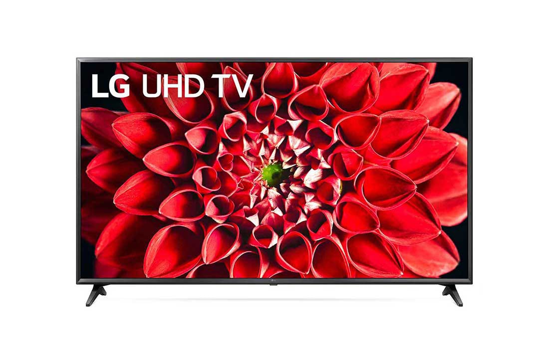 LG UHD 4K TV 60 Inch UN71 Series, 4K Active HDR WebOS Smart ThinQ AI, Front View with increen, 60UN7100PVA