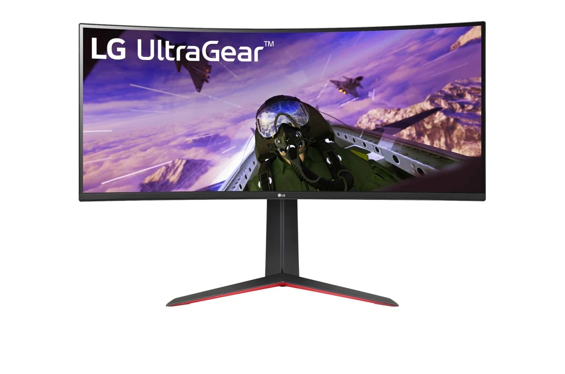 LG Monitor Gaming Curvo (WQHD)34'' UltraGear™ 21:9 , Vista Frontal, 34GP63A-B
