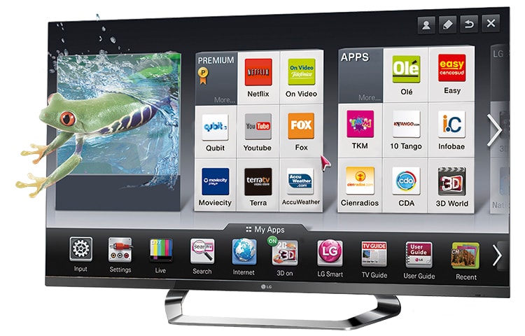 LG Cinema 3D Smart TV Incluye 4 lentes 3D, 2 lentes Dual Play, Magic Remote y Wi-Fi (incorporado) , 47LM7600