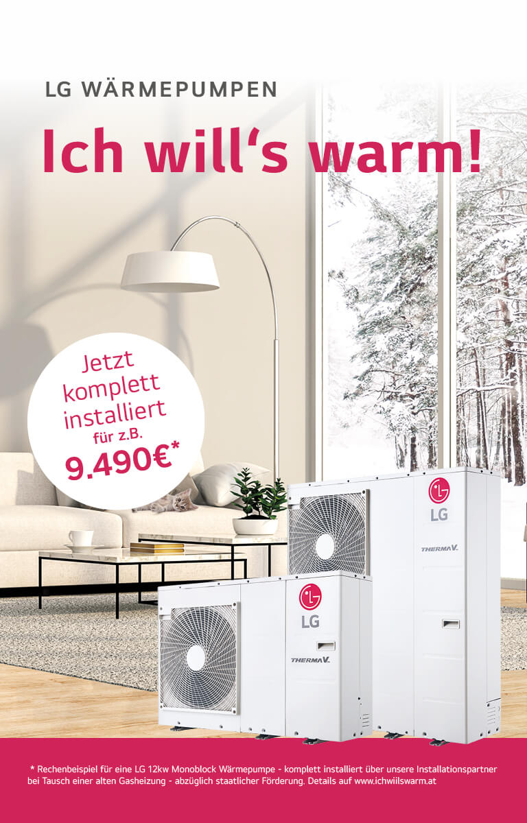Wärmepumpen Promotion - Ich will's warm!