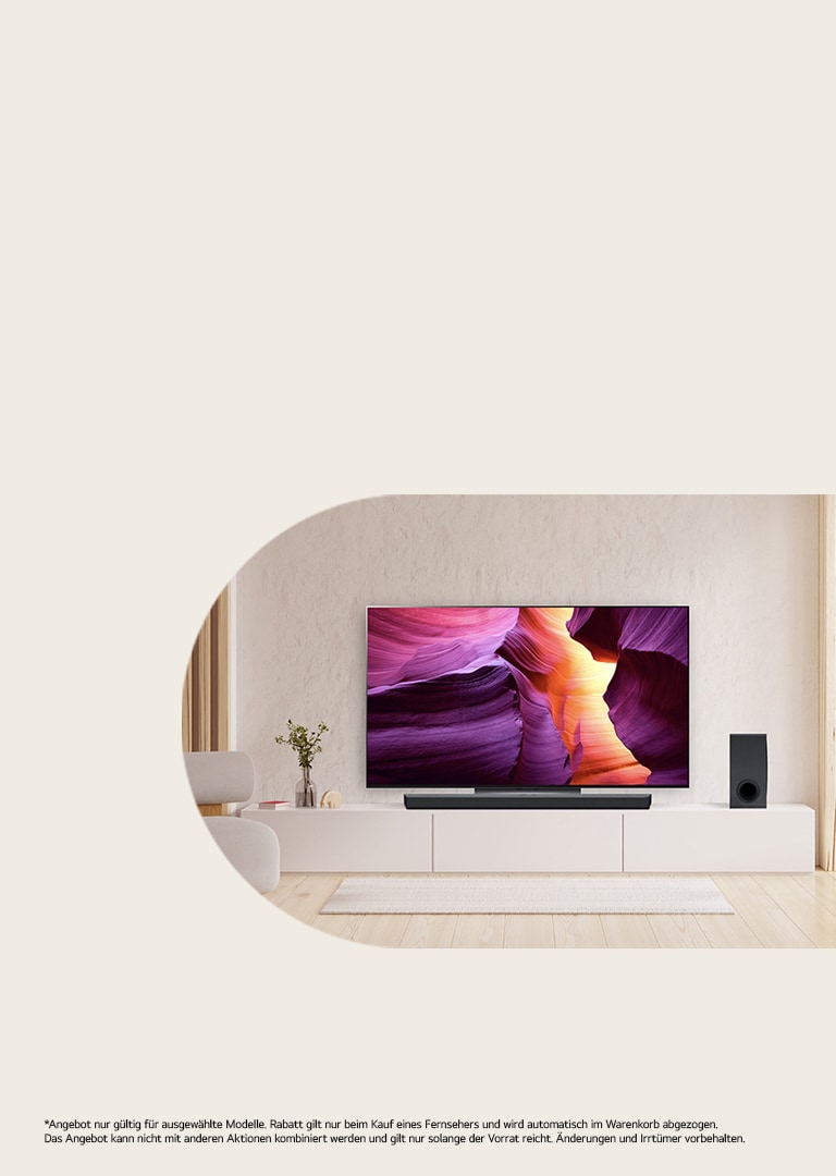 30% Rabatt auf Soundbars beim Kauf eines LG Fernsehers*
