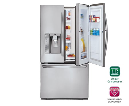 LG 907L 3 Door French Door Refrigerator with Door-In-Door™, GR-D907SL