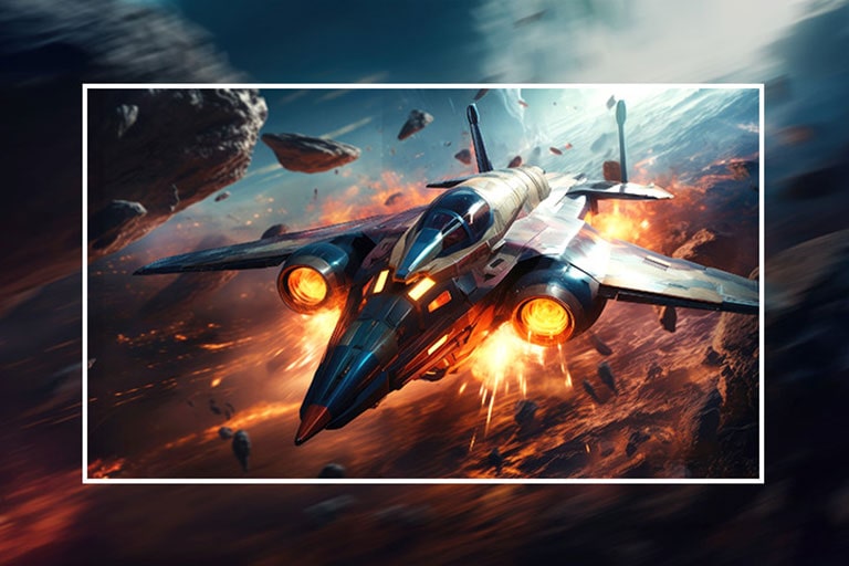 Dynamic, fast-paced fighter jet imagery