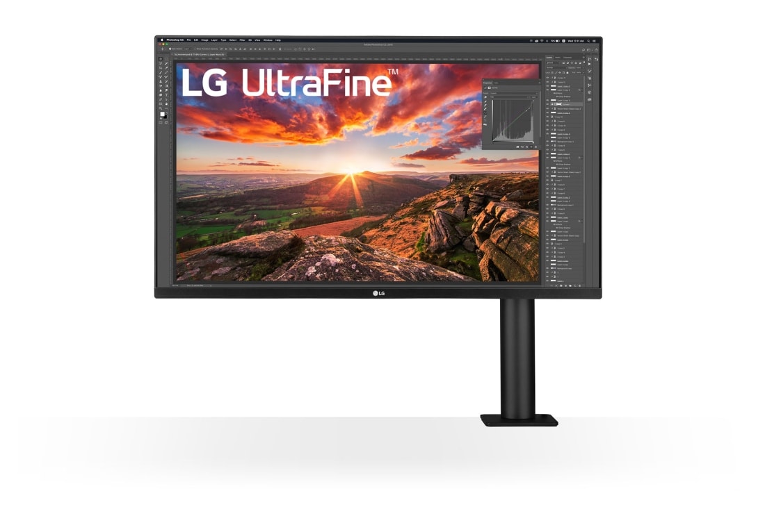 LG 32” UltraFine Ergo Monitor with UHD 4K IPS Display, 32UN880-B