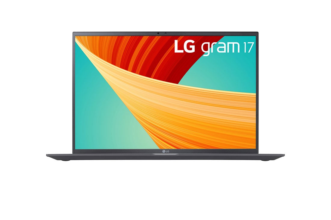 LG gram 17'' - Ultra-lightweight with IPS anti glare screen, Intel® Evo 13th Gen. processor and Windows 11 Pro, Front view, 17Z90R-G.AP78A