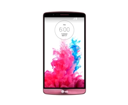 LG 5.5” Quad HD Screen, 13 MP Camera, Android KitKat, LG G3 (D855) Burgundy Red