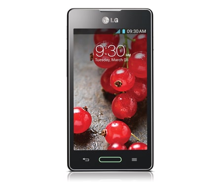LG 4.0'' Screen 5MP Camera Android, LG Optimus L5II (E450F) Titanium