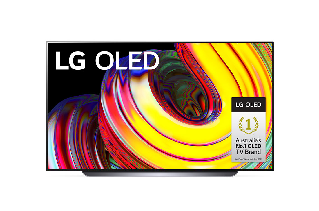 LG OLED TV CS 65 inch 4K Smart TV Self-Lit OLED Pixels, Front view , OLED65CSPSA