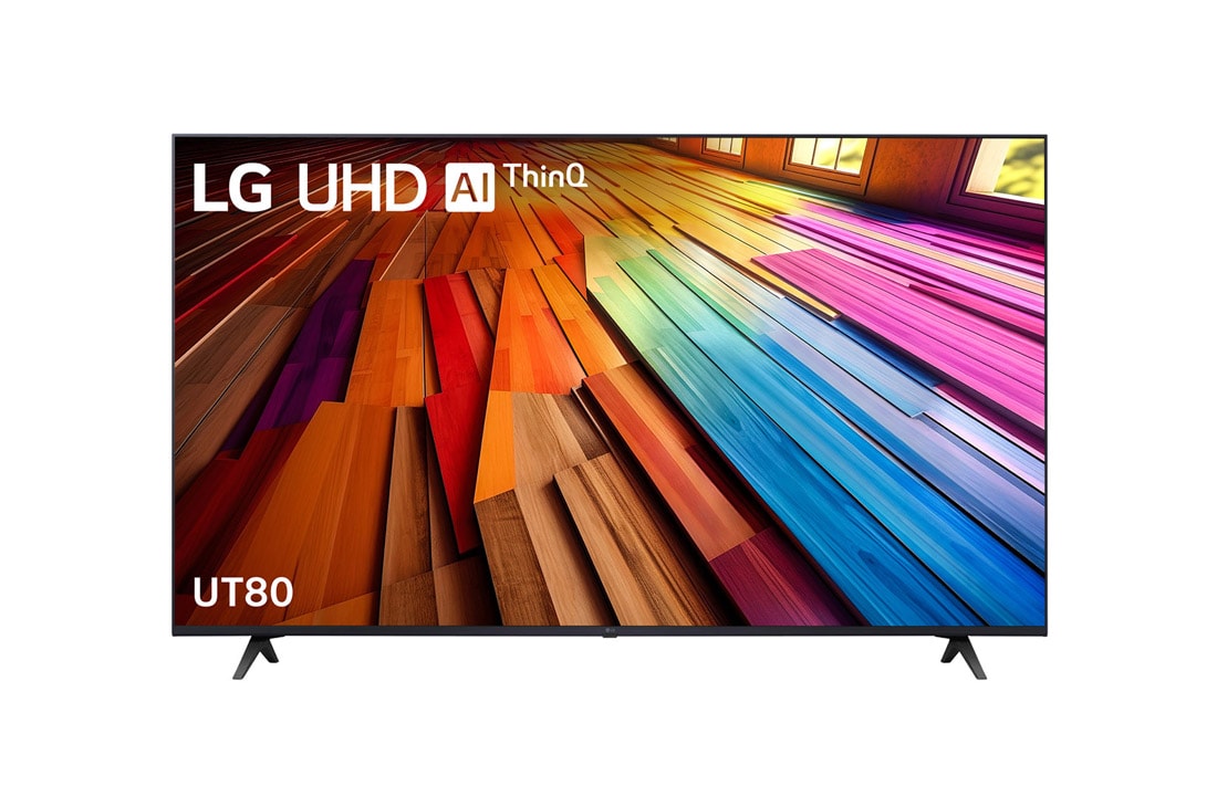 LG 65 Inch LG UHD UT80 4K Smart TV, Front view , 65UT8050PSB