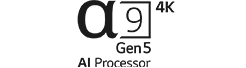 Logo du processeur IA 4K a9 de 5e génération