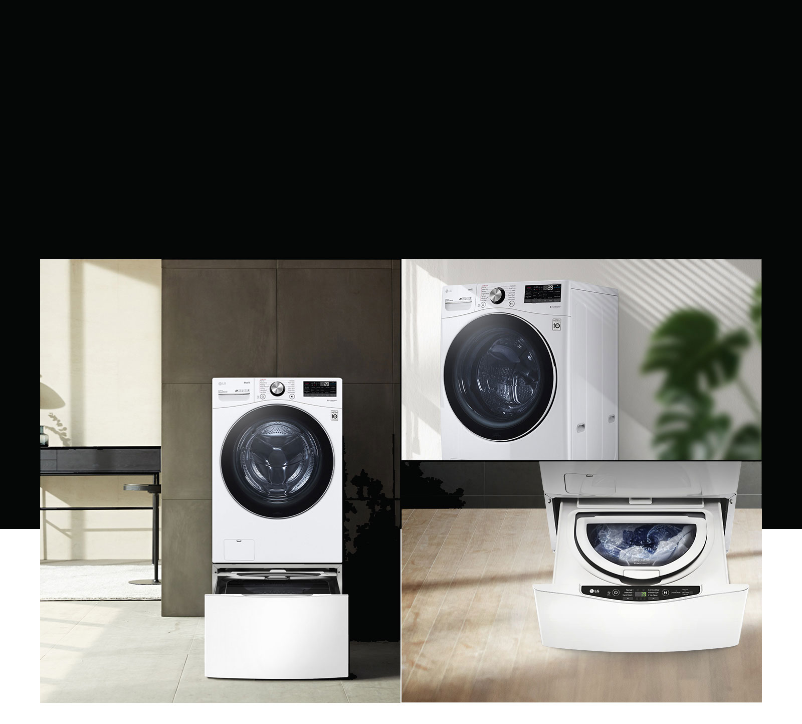 Compatible con la lavadora pedestal TWINWashTM Mini para que puedas lavar dos cargas a la vez.1