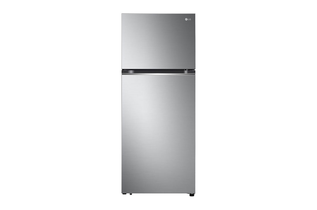 LG Refrigeradora Top Freezer 10pᶟ (Gross) Compresor Smart Inverter, front view, VT29BPP