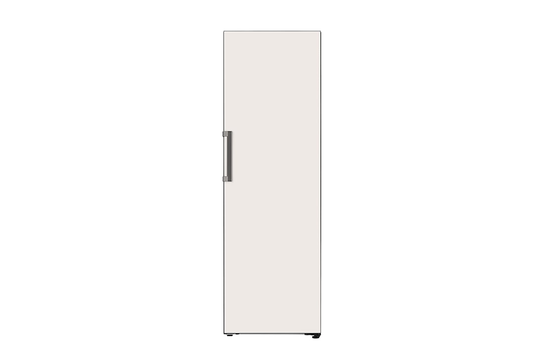 LG Refrigerador Object One Door 11.3pᶟ (Net) / 11.3pᶟ (Gross) Flat Door Smart Diagnosis™ ThinQ™ color Beige, Frontal, VL42BPB