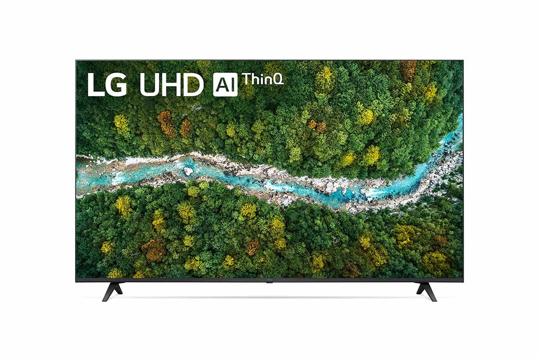 LG  LG UHD AI ThinQ 60'' UP77 4K Smart TV, α5 AI Processor, Magic Remote, Vista frontal del televisor LG UHD, 60UP7750PSB