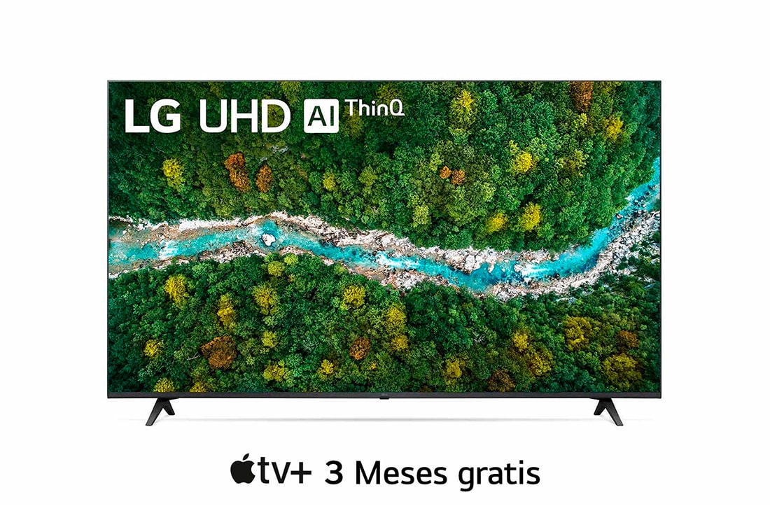 LG  LG UHD AI ThinQ 55'' UP77 4K Smart TV, α5 AI Processor, Magic Remote, Vista frontal del televisor LG UHD, 55UP7750PSB