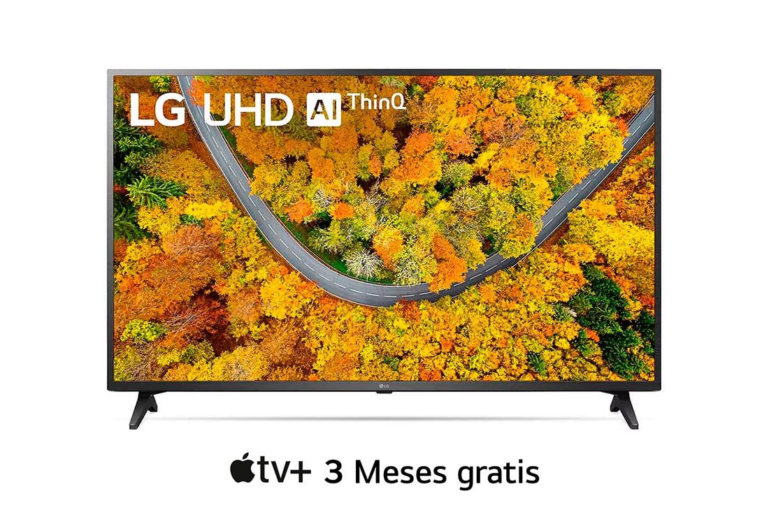 LG 70'' Serie UP75  Smart 4K UHD TV, Vista frontal del televisor LG UHD, 70UP7500PSC