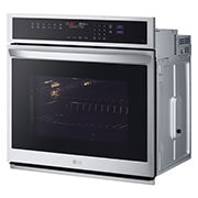 LG 4.7 cu. ft. Smart Wall Oven with InstaView®, True Convection, Air Fry, and Steam Sous Vide, WSEP4727F