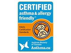 Officially Certified by the Asthma and Allergy Foundation of Canada