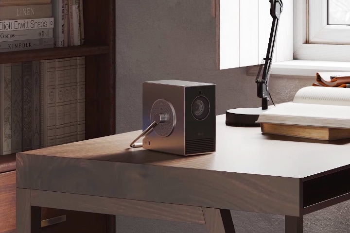 Vidéo du design compact et moderne du LG CineBeam. 