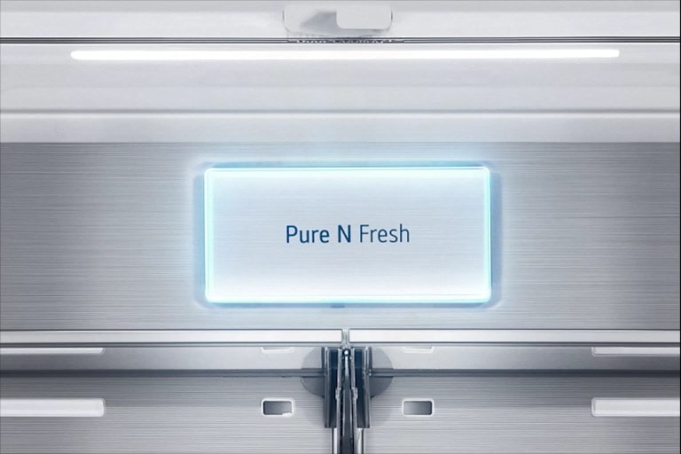 Photographie du logo Pure N Fresh du réfrigérateur MoodUP de LG