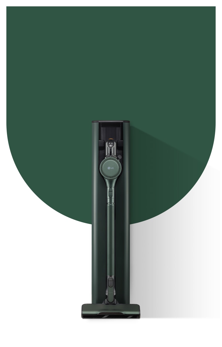 It shows a nature green color LG Objet Collection A9T-Steam.