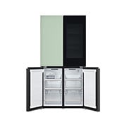 LG Kulkas LG InstaView™ Objet Collection, 617L Slim Multi-Door dengan Mist Green Glass, GR-A24FQSMB