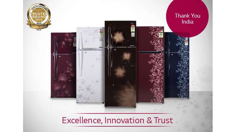 THANK YOU INDIA FOR YOUR TRUST ON LG REFRIGERATORS!