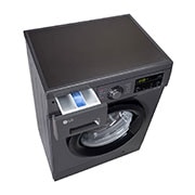 LG 7Kg Front Load Washing Machine, Inverter Direct Drive, Middle Black, FHM1207SDM