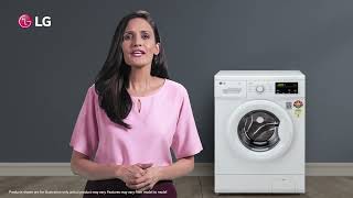 LG 7Kg Front Load Washing Machine, Inverter Direct Drive Middle Black, play video, FHM1207SDM, thumbnail 2