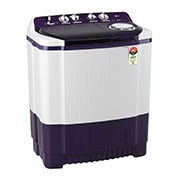 LG 8.5Kg Semi Automatic Top Load Washing Machine, Roller Jet Pulsator + Soak, Purple, P8535SPMZ