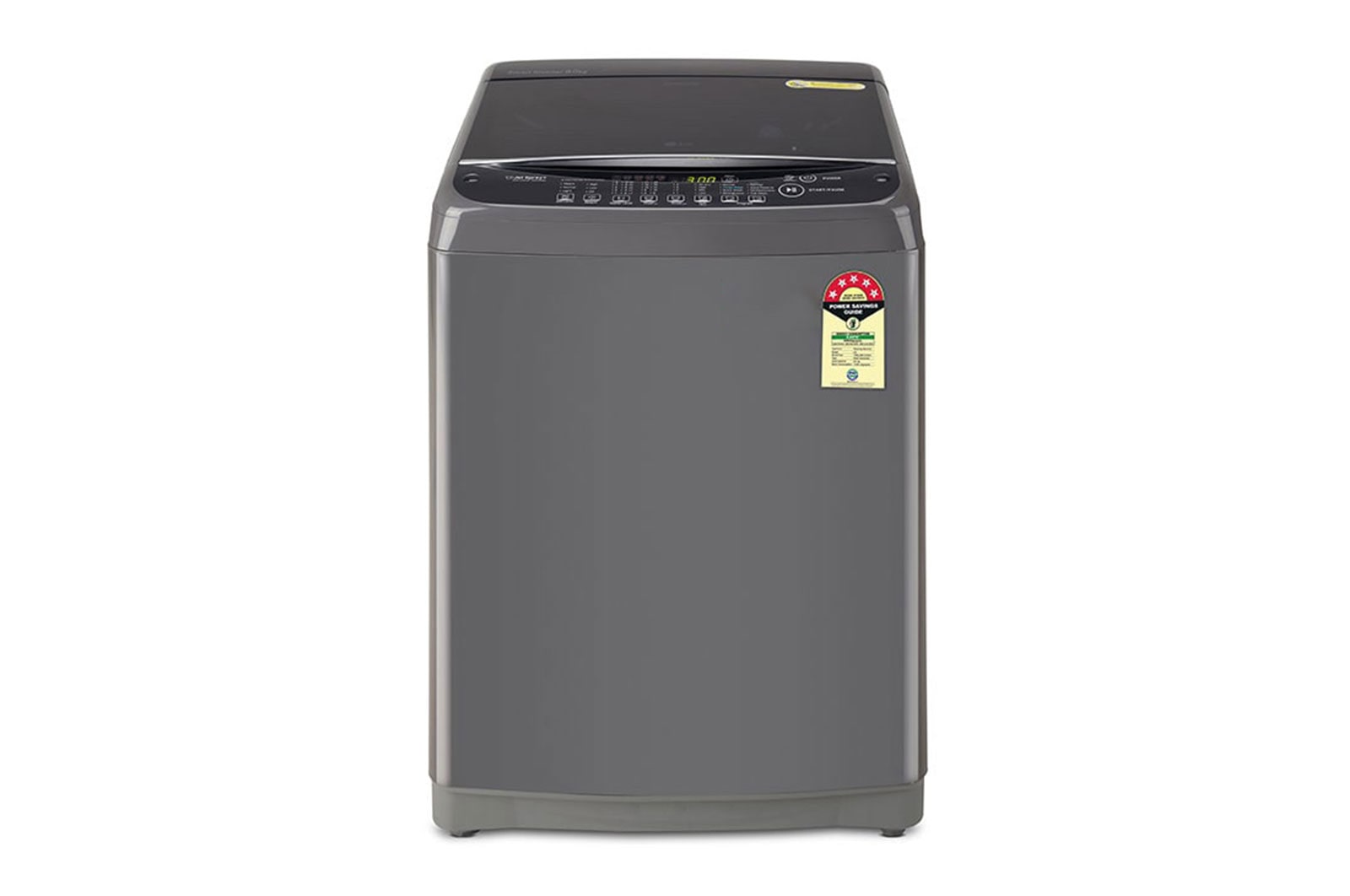 LG 8Kg Top Load Washing Machine, Auto Tub Clean, Middle Black, T80AJMB1Z