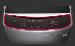 LG Black Touch Display Washing Machine