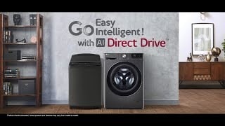 LG 9Kg Front Load Washing Machine, AI Direct Drive™, Middle Black, play video, FHV1409Z4M, thumbnail 1