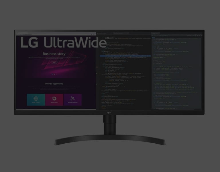 SEE MORE CREATE BETTER WITH LG 34WN750-B ULTRAWIDE™ MONITOR