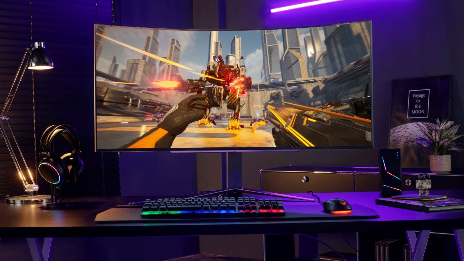 Come scegliere il monitor da gaming: immagine di un monitor da gaming LG