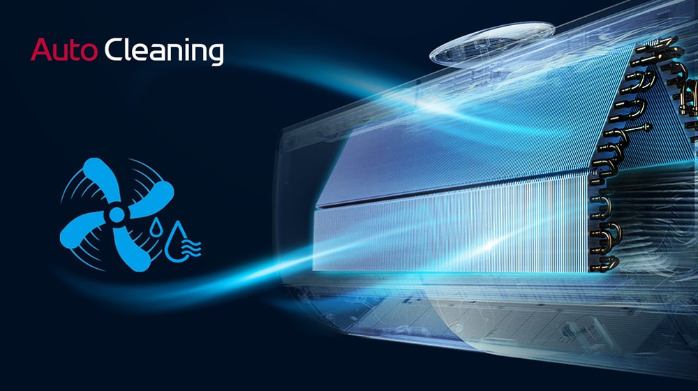 Ventilazione automatica per rimuovere l'umidità all'interno del condizionatore