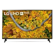 LG UHD AI ThinQ 65'' UP75 4K Smart TV, α5 AI Processor, 65UP751C0SF