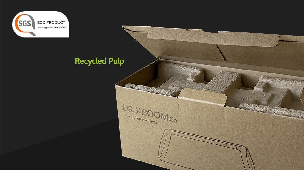 Embalagem da LG XBOOM Go.