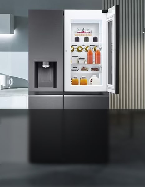  ภาพตู้เย็นที่ประหยัดพลังงานของ LG