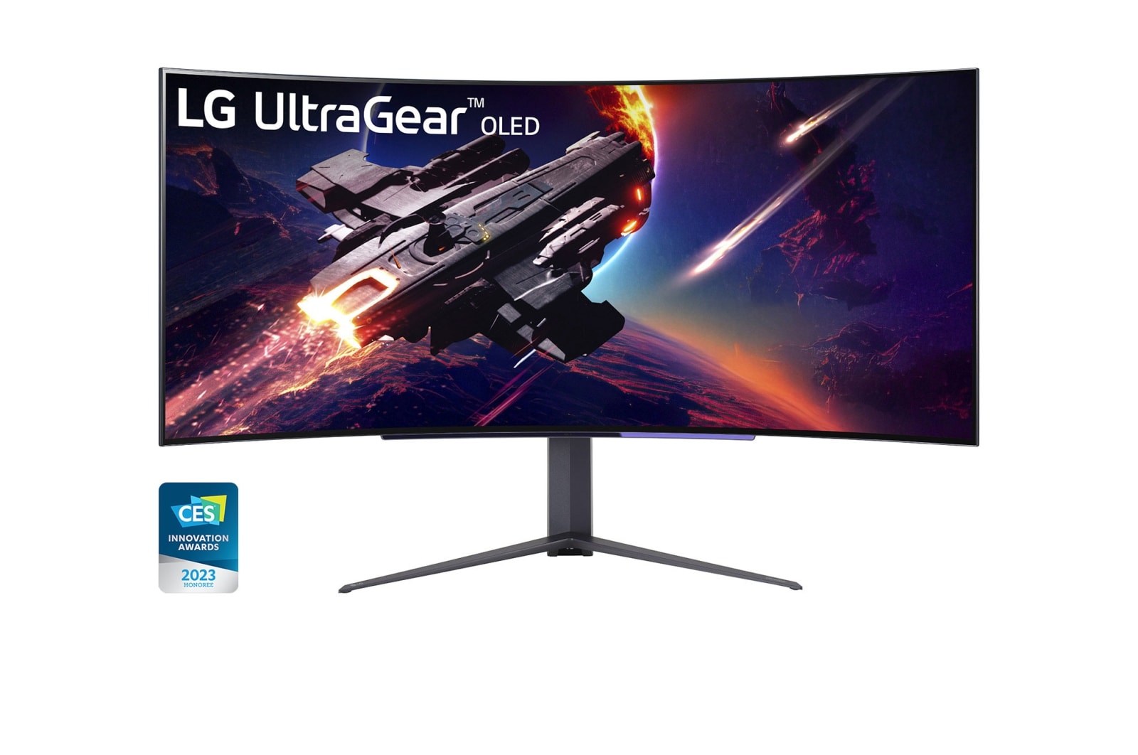 LG 240 Hz Yenileme Hızı 0,03 ms (GtG) Tepki Süresi ile 45 inç UltraGear™ OLED Kavisli Oyun Monitörü WQHD, 45GR95QE-B