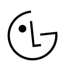 Logotipo do rosto sorridente da LG.