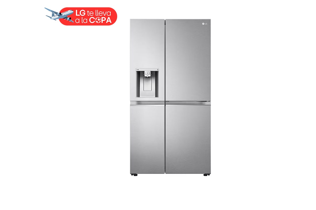 LG  Refrigerador Side By Side Door-in-Door LG LS66SDN | AI ThinQ | LinearCooling™ | 674 Litros | Acero Pulido, vista frontal, LS66SDN