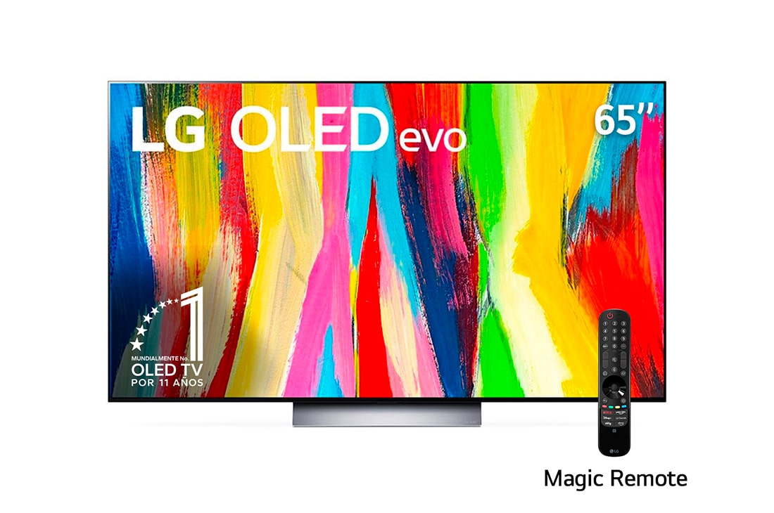 LG OLED evo C2 Smart TV 4K de 65 pulgadas, Vista frontal , OLED65C2PSA